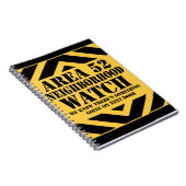 Bereich 52 Uhr Beobachtung der Nachbarschaft Notizblock (Rechte Seite)