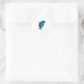 Bereich 8-9 Flag Cyclone unter 8 Runder Aufkleber (Tasche)