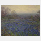 Bereich Bluebonnet-Blume (Landschaft des ländliche Fleecedecke (Vorderseite (Horizontal))