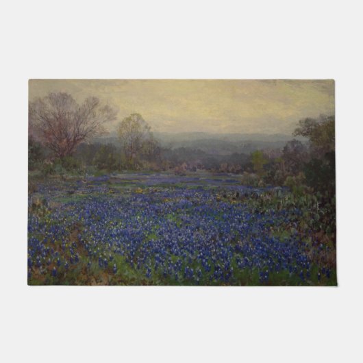 Bereich Bluebonnet-Blume (Landschaft des ländliche Fußmatte (Vorderseite)