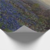 Bereich Bluebonnet-Blume (Landschaft des ländliche Geschenkpapier (Ecke)