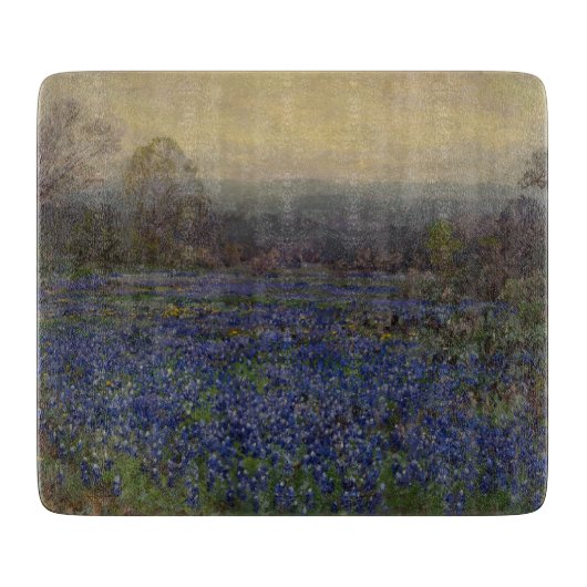 Bereich Bluebonnet-Blume (Landschaft des ländliche Schneidebrett (Vorderseite)