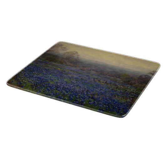 Bereich Bluebonnet-Blume (Landschaft des ländliche Schneidebrett (Ecke)