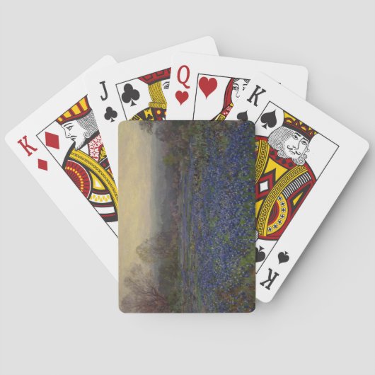 Bereich Bluebonnet-Blume (Landschaft des ländliche Spielkarten (Rückseite)