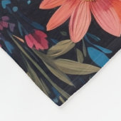 Bereich blühender Blume Nahtlose Muster-Dynamik Fleecedecke (Ecke)