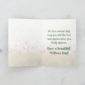 Bereich blühender Wildblumen Feiertagskarte (Innenseite)