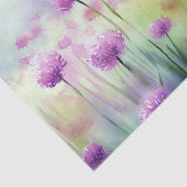 Bereich Blume-Allium, b) Aquarell Seidenpapier (Ausschnitt)