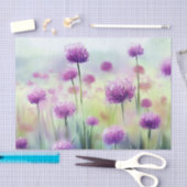 Bereich Blume-Allium, b) Aquarell Seidenpapier (Handwerk)