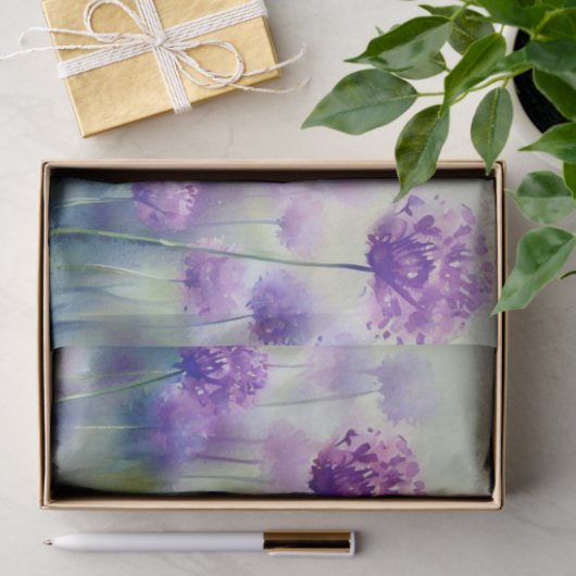 Bereich Blume-Allium, (C) Aquarell Seidenpapier (Geschenk)