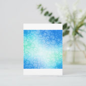 Bereich Blume - Blau Postkarte (Stehend Vorderseite)