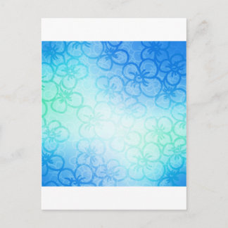 Bereich Blume - Blau Postkarte