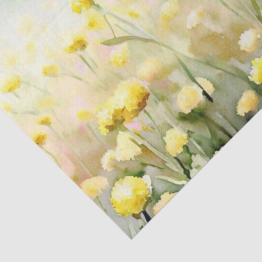 Bereich Blume - Craspedia (C) Seidenpapier (Ausschnitt)