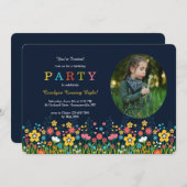 Bereich Blume Foto Einladung (Vorne/Hinten)