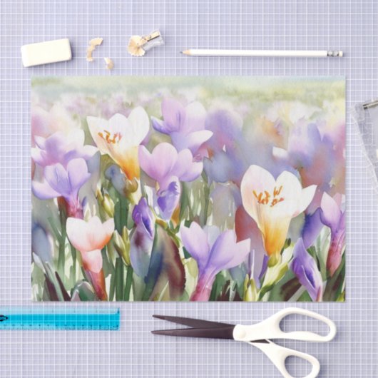 Bereich Blume-Freesia (A) Aquarell Seidenpapier (Handwerk)