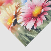 Bereich Blume-Gerbera Daisy (B) Wasserfarbe Seidenpapier (Ausschnitt)