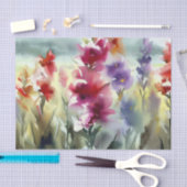 Bereich Blume-Gladiolus (C) Wasserfarbe Seidenpapier (Handwerk)