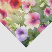 Bereich Blume-Hollyhock (A) Wasserfarbe Seidenpapier (Ausschnitt)