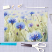 Bereich Blume-Kornblumen (A) Wasserfarbe Seidenpapier (Handwerk)