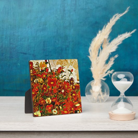 Bereich Blume - Kunstwerk Egon Schiele, Fotoplatte (InSitu)