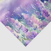 Bereich Blume-Lavendel (E) Aquarell Seidenpapier (Ausschnitt)