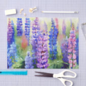 Bereich Blume-Lupine (C) Aquarell Seidenpapier (Handwerk)