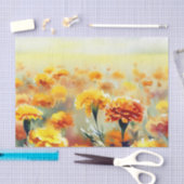 Bereich Blume-Marigold (D) Wasserfarbe Seidenpapier (Handwerk)
