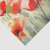 Bereich Blume-Mohn (A) Aquarell Seidenpapier (Ausschnitt)