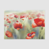 Bereich Blume-Mohn (B) Aquarell Seidenpapier (Vorderseite)