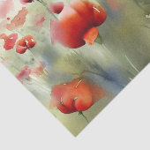 Bereich Blume-Mohn (B) Aquarell Seidenpapier (Ausschnitt)