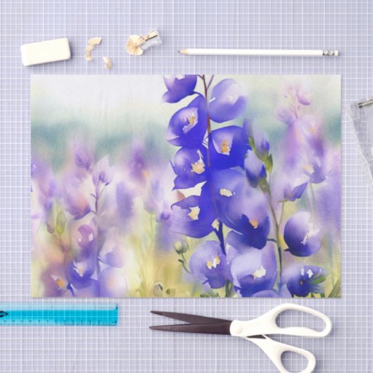 Bereich Blume-Monkshood (B) Aquarell Seidenpapier (Handwerk)