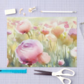 Bereich Blume-Ranunculus (A) Aquarellbilder Seidenpapier (Handwerk)