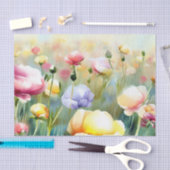 Bereich Blume-Ranunculus (B) Wasserfarbe Seidenpapier (Handwerk)