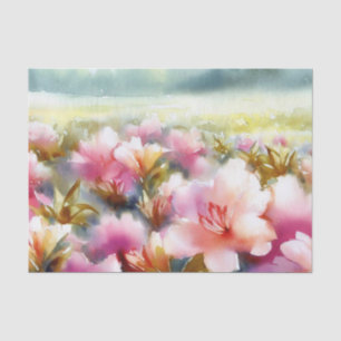 Bereich Blume - Rhododendron (C) Wasserfarbe Seidenpapier