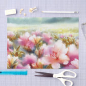 Bereich Blume - Rhododendron (C) Wasserfarbe Seidenpapier (Handwerk)