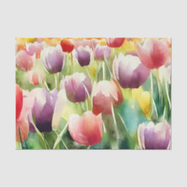 Bereich Blume-Tulip (D) Wasserfarbe Seidenpapier