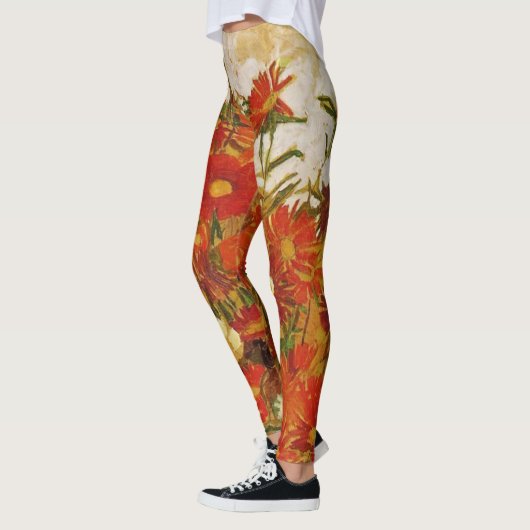 Bereich Blume von Egon Schiele Leggings (Links)