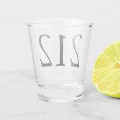Bereich Code 212 (NY City) Shot Glass Schnapsglas (Rückseite)