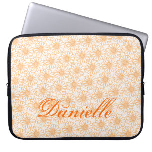 Bereich Daisies Laptop Bag, Orange Laptopschutzhülle