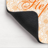 Bereich Daisies Mousepad, Orange-Blume Mousepad (Ecke)