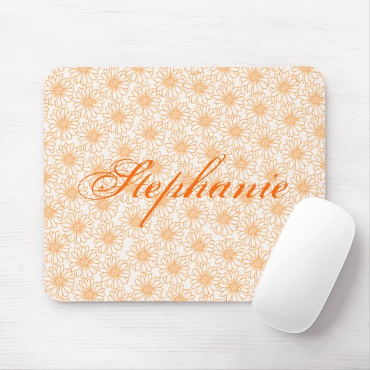 Bereich Daisies Mousepad, Orange-Blume Mousepad (Mit Mouse)