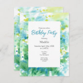 'Bereich der Abstrakten Milcherzeugnisse' Einladung (Vorne/Hinten)