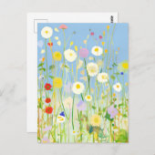 Bereich der Blume, A-generiert, Postkarte (Vorne/Hinten)