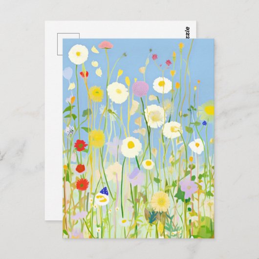 Bereich der Blume, A-generiert, Postkarte (Vorne/Hinten)