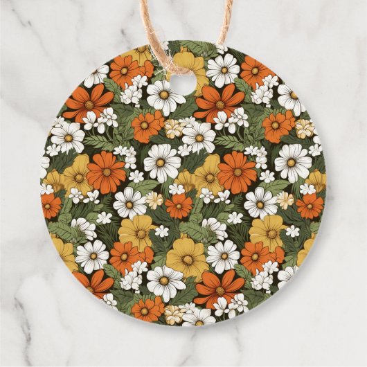 Bereich der Blume Geschenkanhänger (Rückseite)