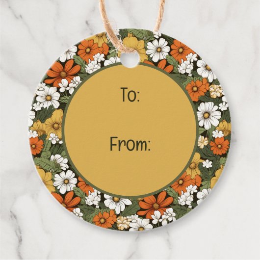 Bereich der Blume Geschenkanhänger (Vorderseite)