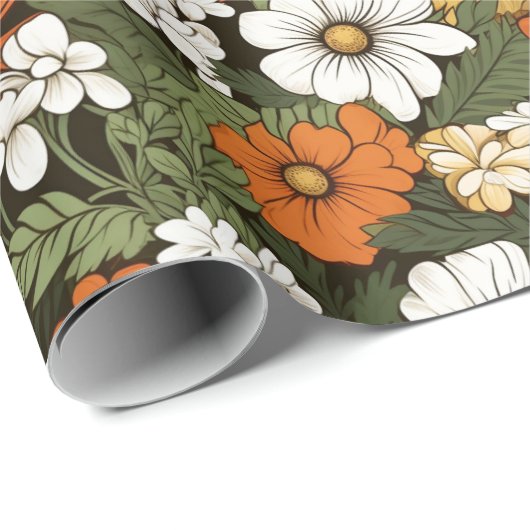 Bereich der Blume Geschenkpapier (Rolleneckpunkt)