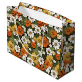 Bereich der Blume Große Geschenktüte (Rückseite Schrägansicht)