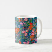 Bereich der Blume Nahtloses Muster Kaffeetasse (VorderseiteRechts)