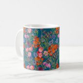 Bereich der Blume Nahtloses Muster Kaffeetasse (Vorderseite Links)