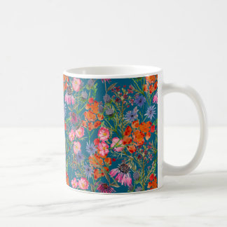 Bereich der Blume Nahtloses Muster Kaffeetasse